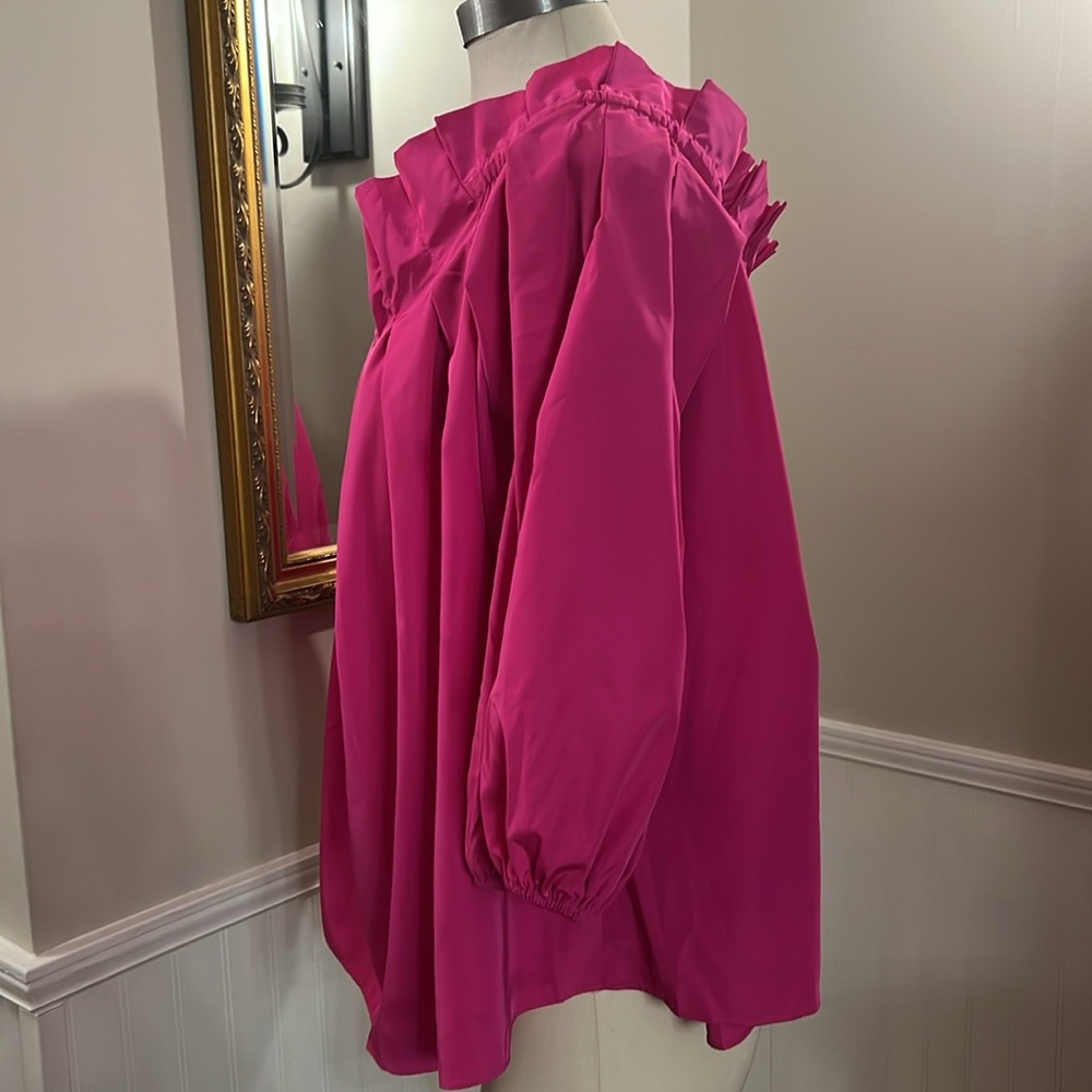 Trina Turk Hot Pink Krisha Top. NWT large. - Picture 6 of 9